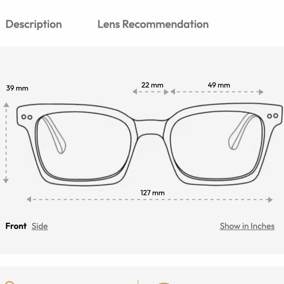 EyeBuyDirect black Blizzard square frame glasses FOR FRAMES ONLY - Picture 5 of 5